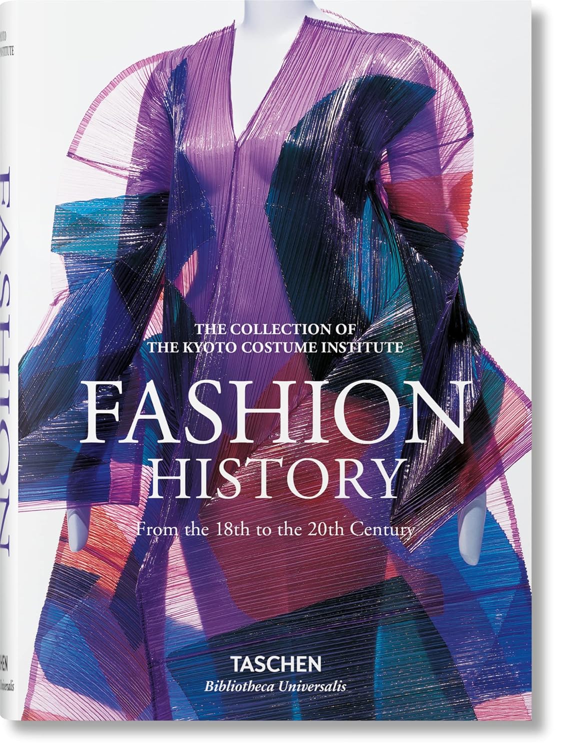 "Fashion History book showcasing the Institute’s collection, featuring clothing trends from the 18th to 20th century, custom-made mannequins, and expert commentary on fashion as an intricate art form."